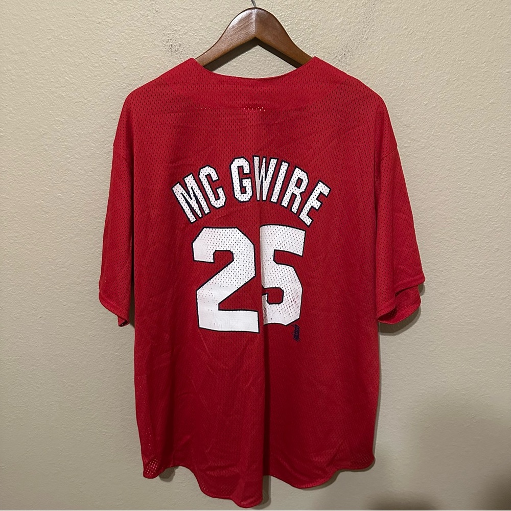 Vintage Majestic Mark McGwire St. Louis Cardinals Baseball Jersey - Picture 3 of 4
